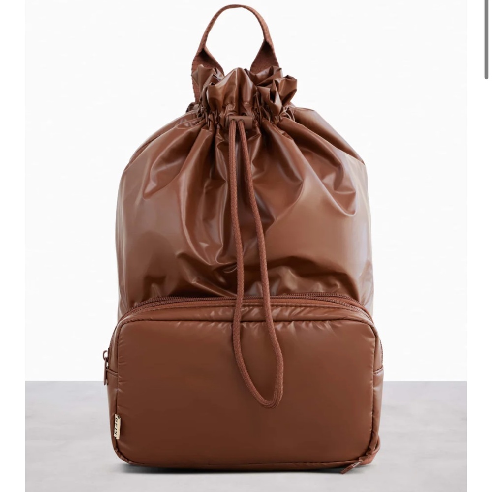 NWT Beis maple puff expandable pouch